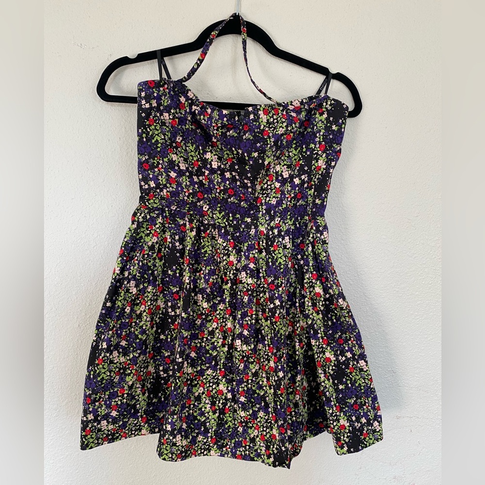 Bebe Strapless Floral Dress